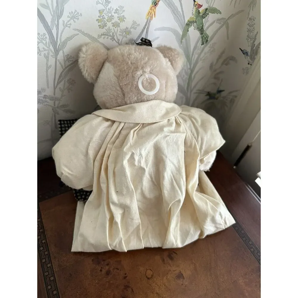 Vintage Brown Bear Full Body Hand Puppet 18” Plush Soft Fuzzy Stuffed Animal Toy